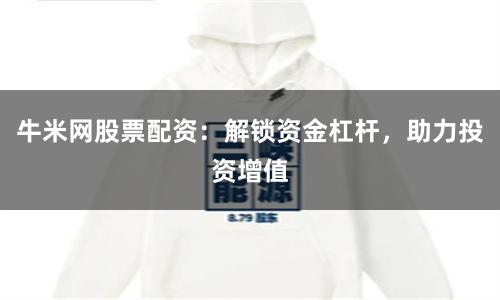 牛米网股票配资：解锁资金杠杆，助力投资增值